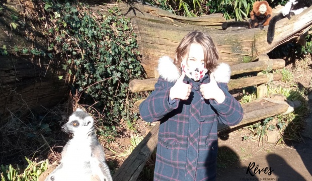 Alessandra  a fait un séjour au zoo de la Flèche