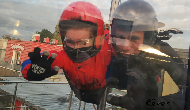 Léo  a volé comme un oiseau