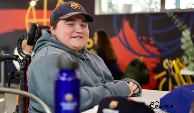 Robin a assisté à un match du FC Barcelone et rencontré l'équipe