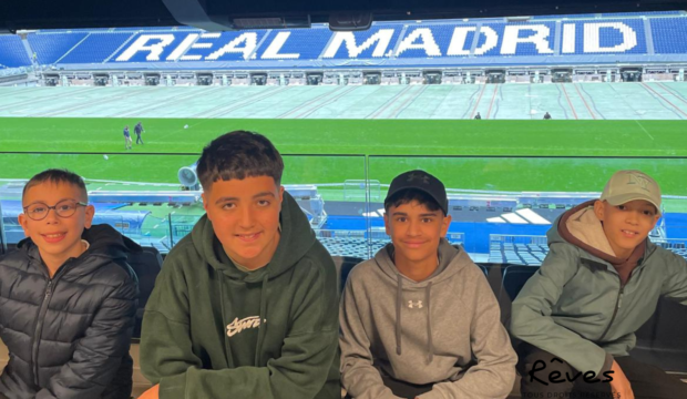 Séraphin  a rencontrer les joueurs du Real de Madrid