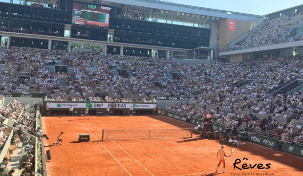 Clément a assisté à Roland Garros