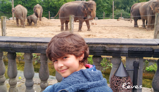 Charlène a fait un séjour au Zoo Pairi Daiza en famille