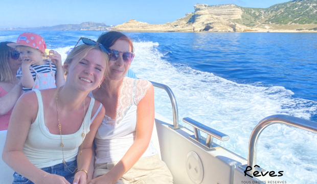 Louise a séjourné en Corse avec sa famille