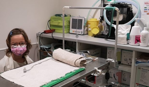 Capucine a passé une journée avec un vétérinaire