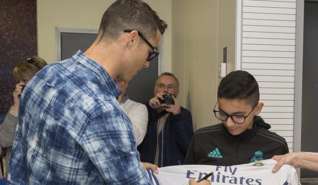 Aghiles a rencontré les joueurs du Real de Madrid