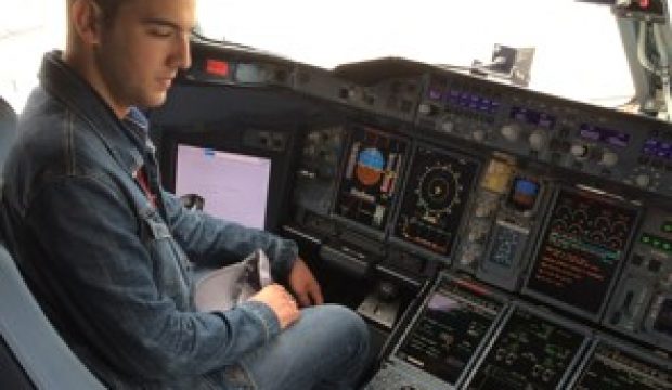 Antoine a visité un A380