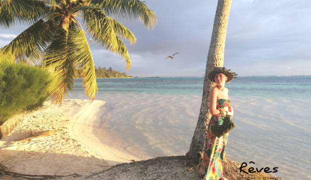 Flora a fait un séjour à Tahiti