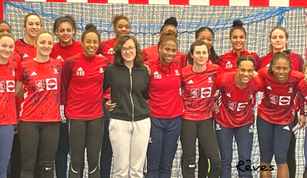 Lucie a rencontré les joueuses de l'équipe de France de handball