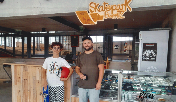 Medhi a fait un séjour à Biarritz et a profité du skatepark