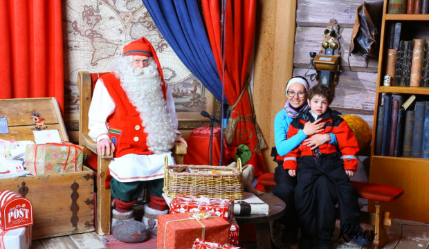 Nelvin a rencontré le Père Noël