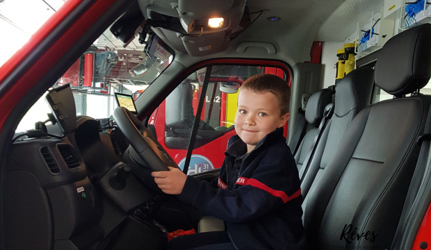 Lenny a visité une caserne de pompiers