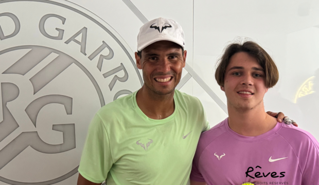 SACHA a rencontré Rafael nadal