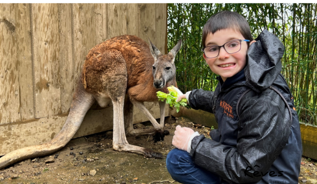 Ethan a fait un séjour au Zoo de La Flèche en famille