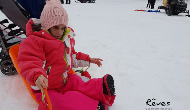 Louna a rencontré le Père Noël en Laponie