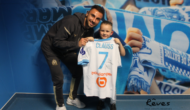 Lorenzo  a rencontré les joueurs de l'OM