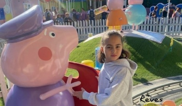 Soumaya  a séjourné au parc Peppa Pig de Verone