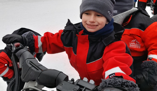 Matéo  a rencontré le Père Noël en Laponie