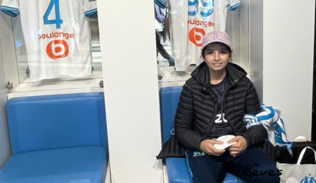 Djena a assisté à un match de l'OM et rencontré les joueurs