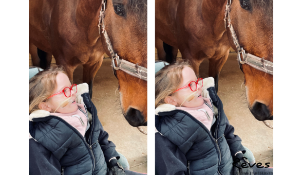 Jade a fait un séjour d'hippothérapie